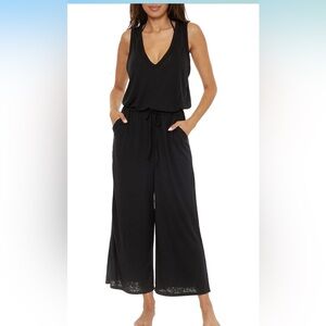 Becca Black Wide-Leg Jumpsuit
